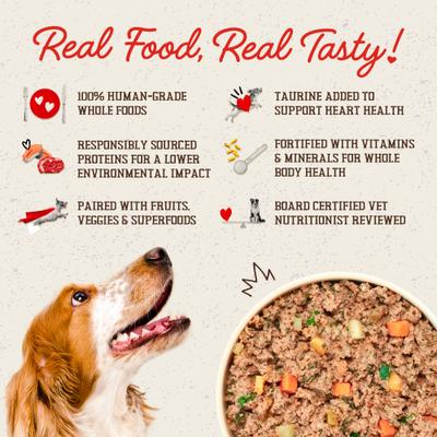 Show full view: Stella & Chewy's FreshMade Frozen Fresh Grain-Free Meat-a-Palooza Dog Food, 64-oz bundle  slide 10 of 11