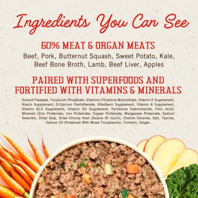 Show full view: Stella & Chewy's FreshMade Frozen Fresh Grain-Free Meat-a-Palooza Dog Food, 64-oz bundle  slide 8 of 11