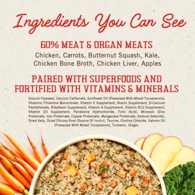 Show full view: Stella & Chewy's FreshMade Frozen Fresh Grain-Free Chick-a-Lick'n Dog Food, 64-oz bundle  slide 8 of 11