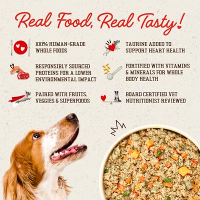 Show full view: Stella & Chewy's FreshMade Frozen Fresh Grain-Free Chick-a-Lick'n Dog Food, 64-oz bundle  slide 9 of 11