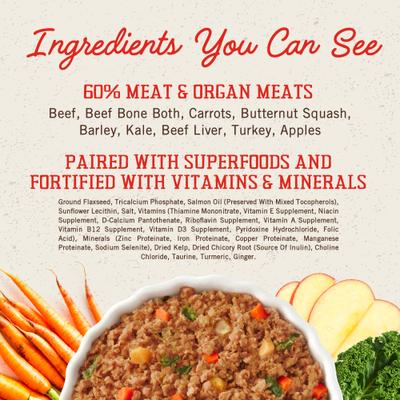 Show full view: Stella & Chewy's FreshMade Frozen Fresh High-Protein Beef, Barley & Turkey Dog Food, 64-oz bundle  slide 8 of 11