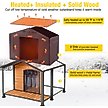 Show in main carousel: Aivituvin AIR88 Heated Waterproof Wooden Dog House, Brown, Large slide 2 of 7