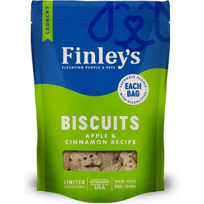 Finley's Finley's Wheat-Free Apple & Cinnamon Crunchy Biscuit Dog Treats, 6-oz bag