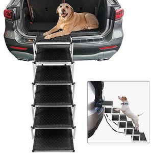 SMONTER Portable Stairs Dog Ladder Ramp, 6 Step
