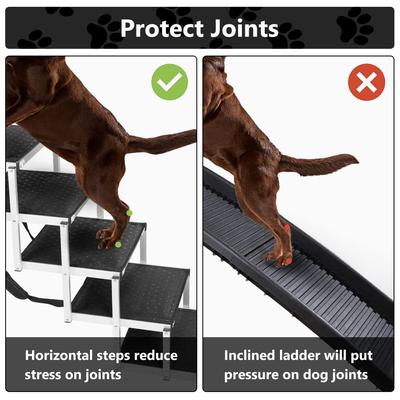 Show full view: SMONTER Portable Stairs Dog Ladder Ramp, 5 Step slide 7 of 8