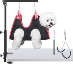 SMONTER Dog Grooming Adjustable Arm & Clamp, Black