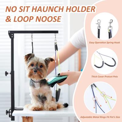 Show full view: SMONTER Dog Grooming Adjustable Arm & Clamp, Black slide 3 of 8