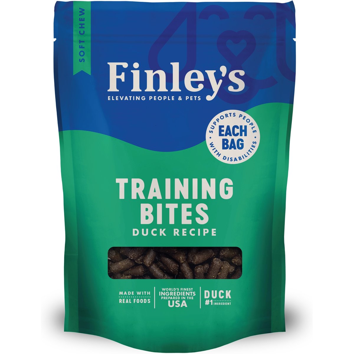Finley's Barkery Duck Recipe Soft Chew Training Bites Dog Treats, 5-oz bag