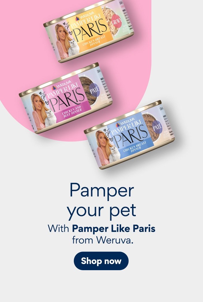 Pamper your pet with Pamper Like Paris from Weruva. Shop now.