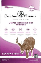 Canine Caviar Leaping Spirit Limited Ingredient Diet Venison Dry Dog Food, 11-lb bag