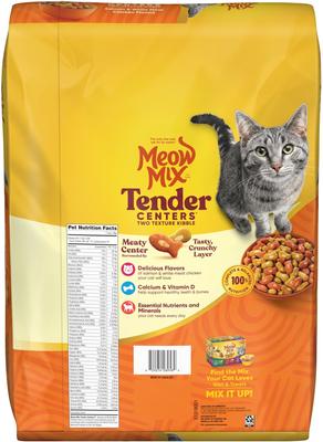 Show full view: Meow Mix Tender Centers Salmon & White Meat Chicken Dry Cat Food, 14.2-lb bag slide 4 of 10
