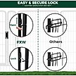 Show in main carousel: FXW Rollick Indoor & Outdoor Dog Playpen, Black, 32-in, 8-panel slide 4 of 10