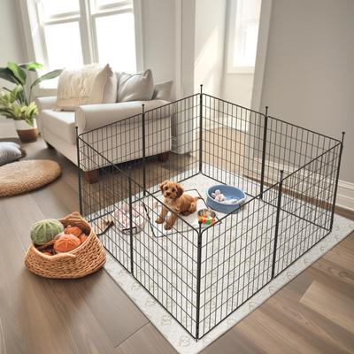 Show full view: FXW Minipaws Expandable Indoor & Outdoor Dog Playpen, Black, 32-in, 8-panel slide 2 of 9