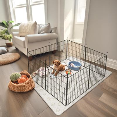 Show full view: FXW Minipaws Expandable Indoor & Outdoor Dog Playpen, Black, 24-in, 8-panel slide 2 of 9