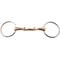 Show in main carousel: JP Korsteel Stainless Steel Copper Mouth Oval Link Loose Ring Snaffle Horse Bit, 4.5-in slide 1 of 1