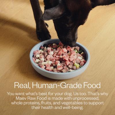 Show full view: MAEV Anxiety & Calming Human-Grade Raw Frozen Beef & Chicken Variety Pack Dog Food, 5-lbs Beef, 5-lbs Chicken slide 7 of 10