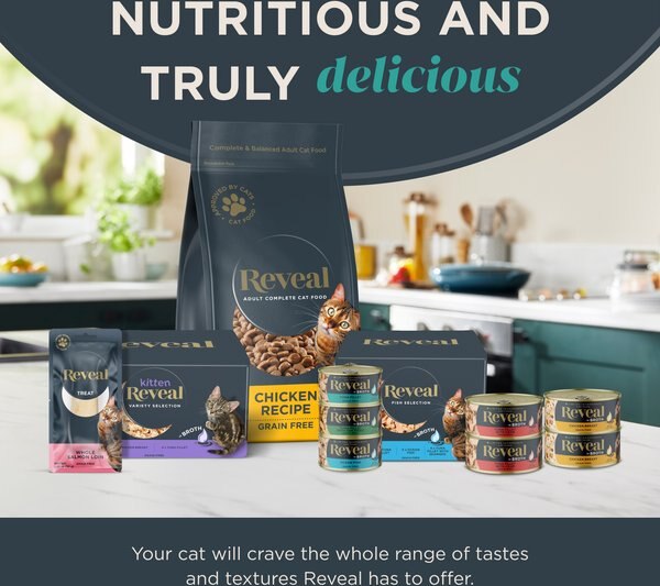 Reveal Fish Selection Tuna in Broth Grain-Free Flaked Wet Cat Food