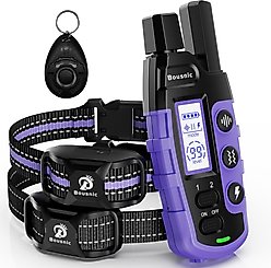 Bousnic Waterproof Dog Training Collar, Purple, 2 count