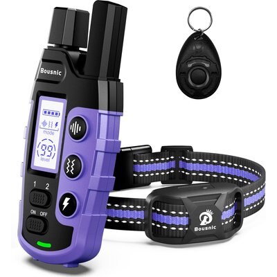 Bousnic Bousnic Waterproof Dog Training Collar, Purple, 1 count