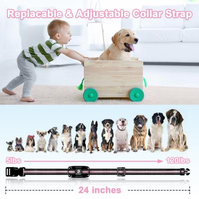 Show full view: Bousnic Waterproof Dog Training Collar, Pink, 1 count slide 6 of 8