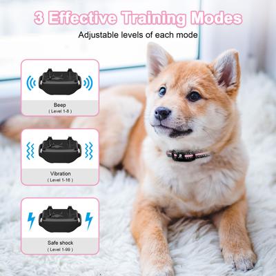 Show full view: Bousnic Waterproof Dog Training Collar, Pink, 1 count slide 2 of 8