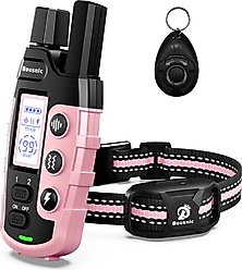 Bousnic Waterproof Dog Training Collar, Pink, 1 count