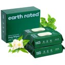 Earth Rated Thick Hypoallergenic 3-in-1 Dog Grooming Wipes, White Tea Basil Scented, 400 count