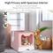 Show in main carousel: Wisfor Foldable Top Entry Covered Cat Litter Box, Pink, Large slide 5 of 10