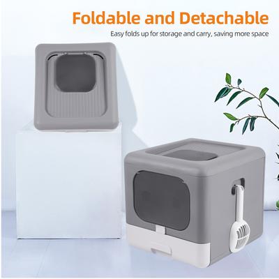 Show full view: Wisfor Detachable Top Front Entry Cat Litter Box with Scoop slide 5 of 7
