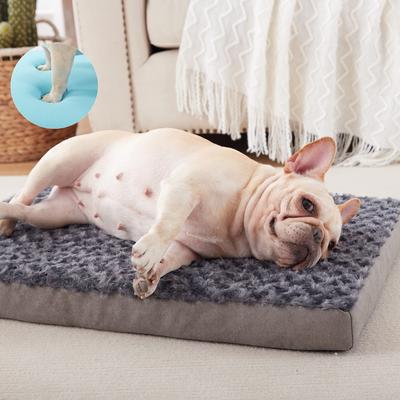 Show full view: LFC PETS Orthopedic Memory Foam Dog & Cat Bed with Removable Cover, Grey, Medium slide 6 of 10