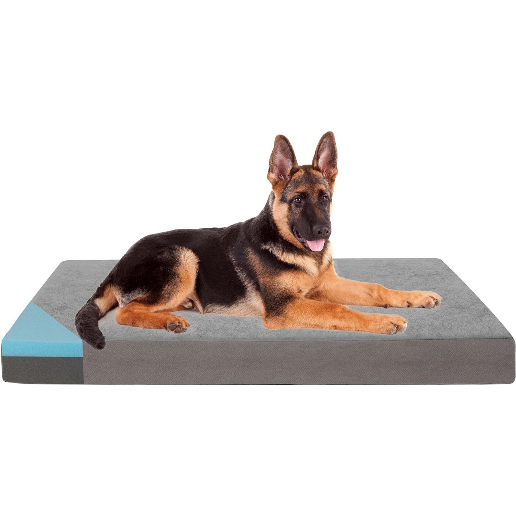 LFC PETS Orthopedic Memory Foam Dog Bed with Removable Cover, Grey, XXX-Large