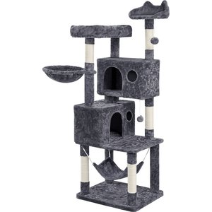 Yaheetech Multi-Level Cat Tree, 64.5-in, Dark Gray