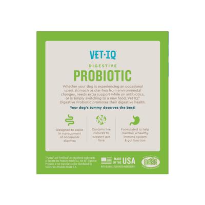 Show full view: VetIQ Chicken Flavored Probiotic Powder Supplement for Dogs & Puppies, 30 count slide 7 of 8
