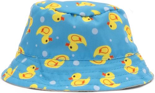 Show full view: The Worthy Dog Rubber Duck Bucket Dog Hat, Blue, Large slide 3 of 3