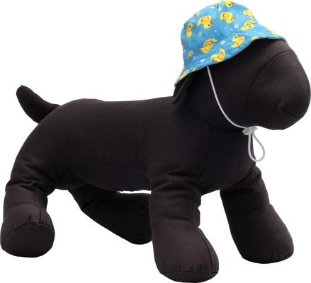 Show full view: The Worthy Dog Rubber Duck Bucket Dog Hat, Blue, Large slide 2 of 3