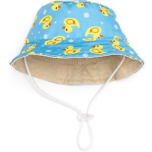 The Worthy Dog Rubber Duck Bucket Dog Hat, Blue, X-Large