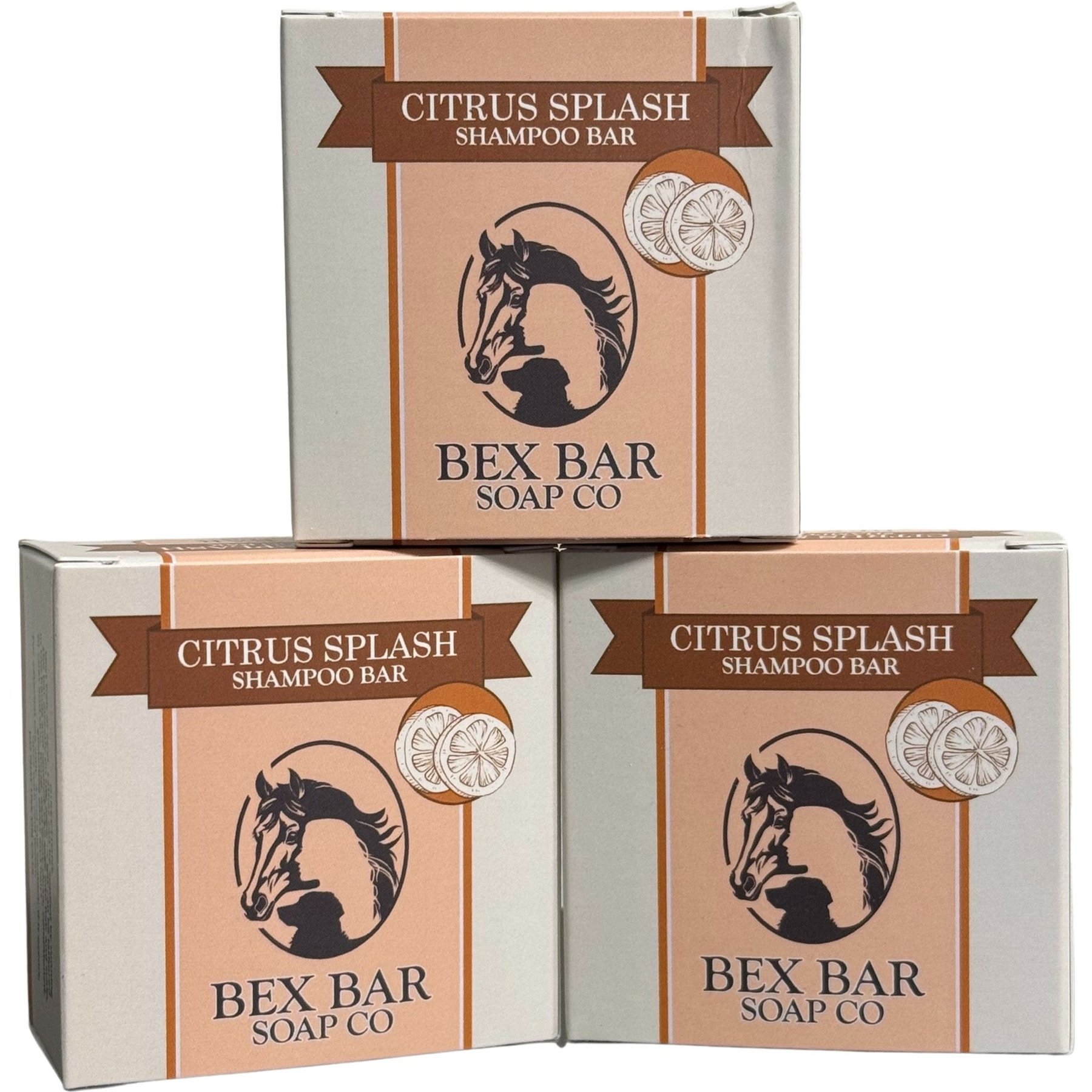 Bex Bar Horse Shampoo, 3-oz bar, 3 count, Citrus Splash