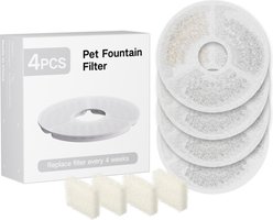 PATPET Pet Water Fountain Replacement Filters, 8 pack