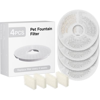 PATPET PATPET Pet Water Fountain Replacement Filters, 4 pack