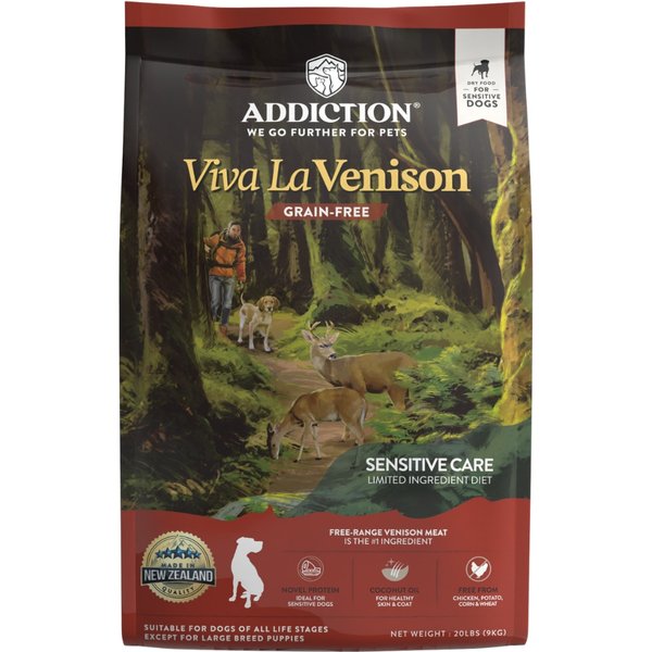 ADDICTION Grain-Free Viva La Venison Limited Ingredient Diet Dry Dog ...