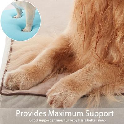 Show full view: LFC PETS Orthopedic Memory Foam Dog & Cat Bed with Removable Cover, Khaki, XX-Large slide 8 of 9