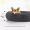 Show in main carousel: LFC PETS Calming Anti-Anxiety Donut Dog & Cat Bed, Dark Grey, Medium slide 3 of 8