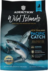 Addiction Premium Wild Islands Pacific Catch Seafood & Fish Grain-Free & High-Protein Dry Cat Food, 4-lb bag slide 1 of 9