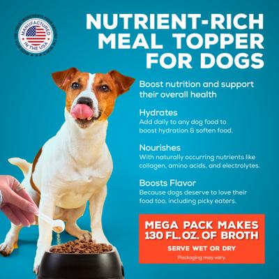 Show full view: Brutus Broth Skin & Coat Vegetable Broth Powder with Omega 3-6-9 Grain-Free Dog Supplements, 3.5-oz pouch slide 4 of 11