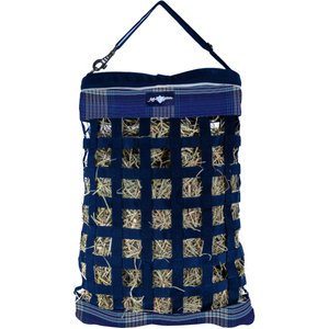 Kensington Protective Products 1 Flake Slow Feed Horse Hay Bag with Rim, Kentucky Blue, Small