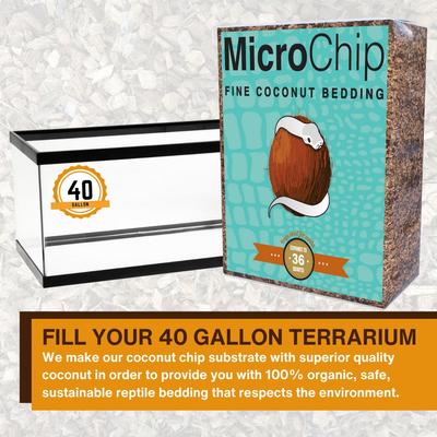 Show full view: ReptiChip Microchip Fine Coconut Chip Reptile Substrate, 36-qt block slide 3 of 6