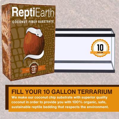 Show full view: ReptiChip ReptiEarth Fluffy Coconut Fiber Reptile Substrate, 12-qt block slide 2 of 6
