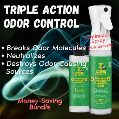 Show full view: Zone Protects Pets Pet Odor Eliminator Pet Spray, 18-fl oz with refill slide 6 of 6