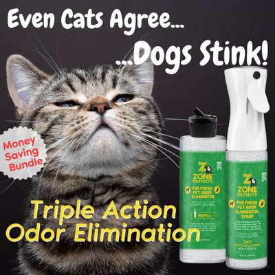 Show full view: Zone Protects Pets Pet Odor Eliminator Pet Spray, 18-fl oz with refill slide 4 of 6