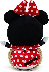 Buckle-Down Disney Minnie Mouse Chibi Sitting with Rope Squeaky Plush Dog Toy, Black slide 2 of 5